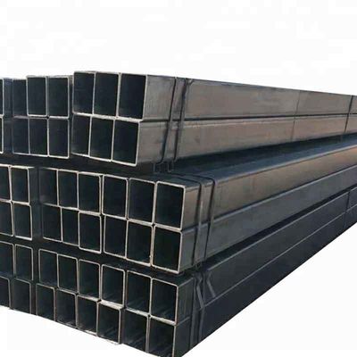 Q195/Q235/Q345/SS400 1x1 Telescópio de aço secção oca quadrado tubo preto de aço carbono tubo quadrado / tubo