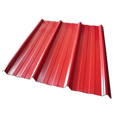 Folhas de telhado PPGI de dobra Folha de aço galvanizado para telhados corrugados