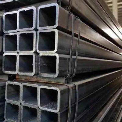 Tubo de aço carbono quadrado 65x65 10 x 10 com buracos 80 x 80 Certificado pela ISO9001