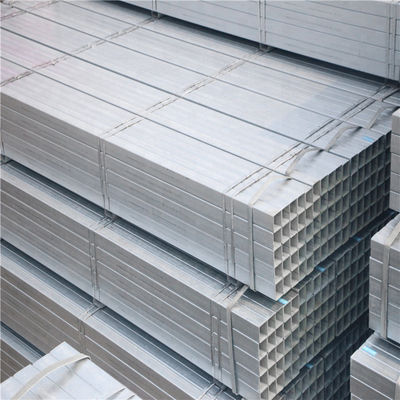 Aço de tubos galvanizados quadrados não oleados para tubos de aço ocos quadrados rectangulares de 75x75