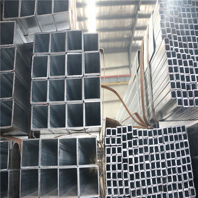 Aço de tubos galvanizados quadrados não oleados para tubos de aço ocos quadrados rectangulares de 75x75