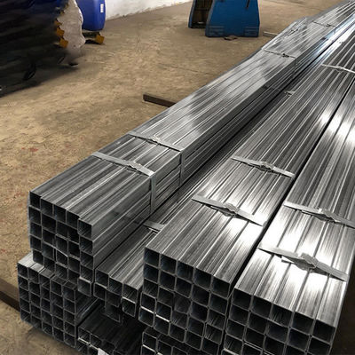 Tubos de aço galvanizados 12x12 100x100 Tubo MS Tubos de aço quadrados comprimento 6.4M