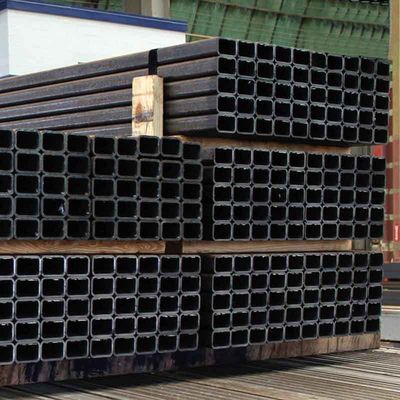 ASTM padrão S235/S355 grau 12x12 carbono preto tubo de aço quadrado sem costura para o seu