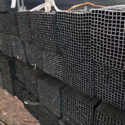 ASTM padrão S235/S355 grau 12x12 carbono preto tubo de aço quadrado sem costura para o seu