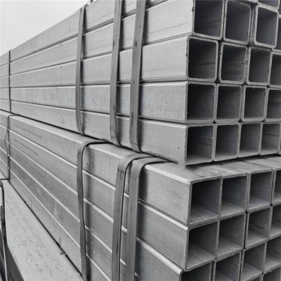 Forma quadrada ASTM A50 1*1 polegada 40x60 GI Tubos de aço quadrados 20x20x2 100x100 Tubo de aço carbono quadrado