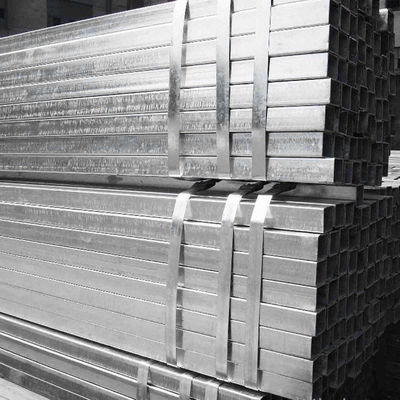 Forma quadrada ASTM A50 1*1 polegada 40x60 GI Tubos de aço quadrados 20x20x2 100x100 Tubo de aço carbono quadrado