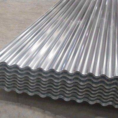 Folha de telhado de aço corrugado de alumínio galvanizado PPGI de 6 m para recipientes