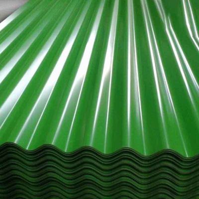 JIS ASTM PPGI Folha de telhado de metal pré-pintada 24 Gauge 60g GI revestida de zinco