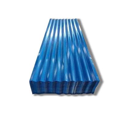 JIS ASTM PPGI Folha de telhado de metal pré-pintada 24 Gauge 60g GI revestida de zinco