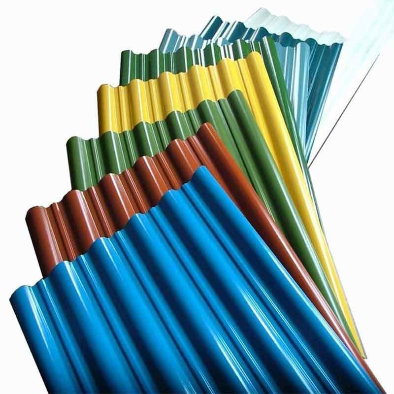 Certificado KS Alto nível de resistência de 18 gauge revestido de cor PPGI PPGL chapa de aço telhado corrugado